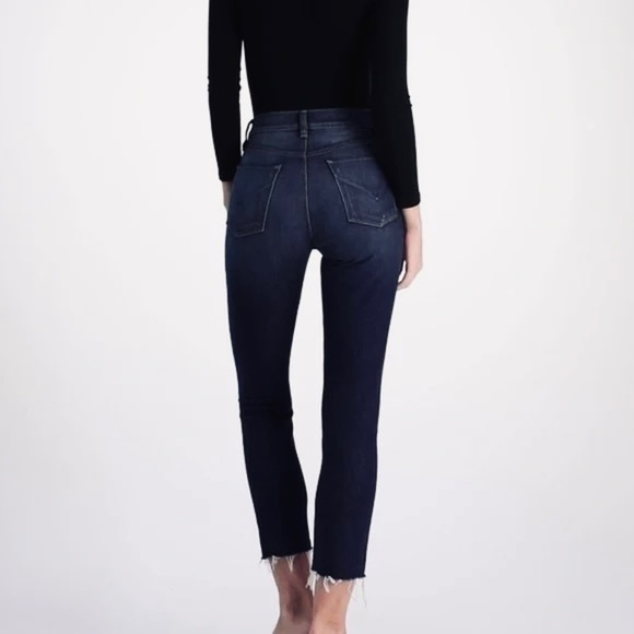 Hudson Holly High Rise Crop Straight Jeans 24 - Picture 3 of 11